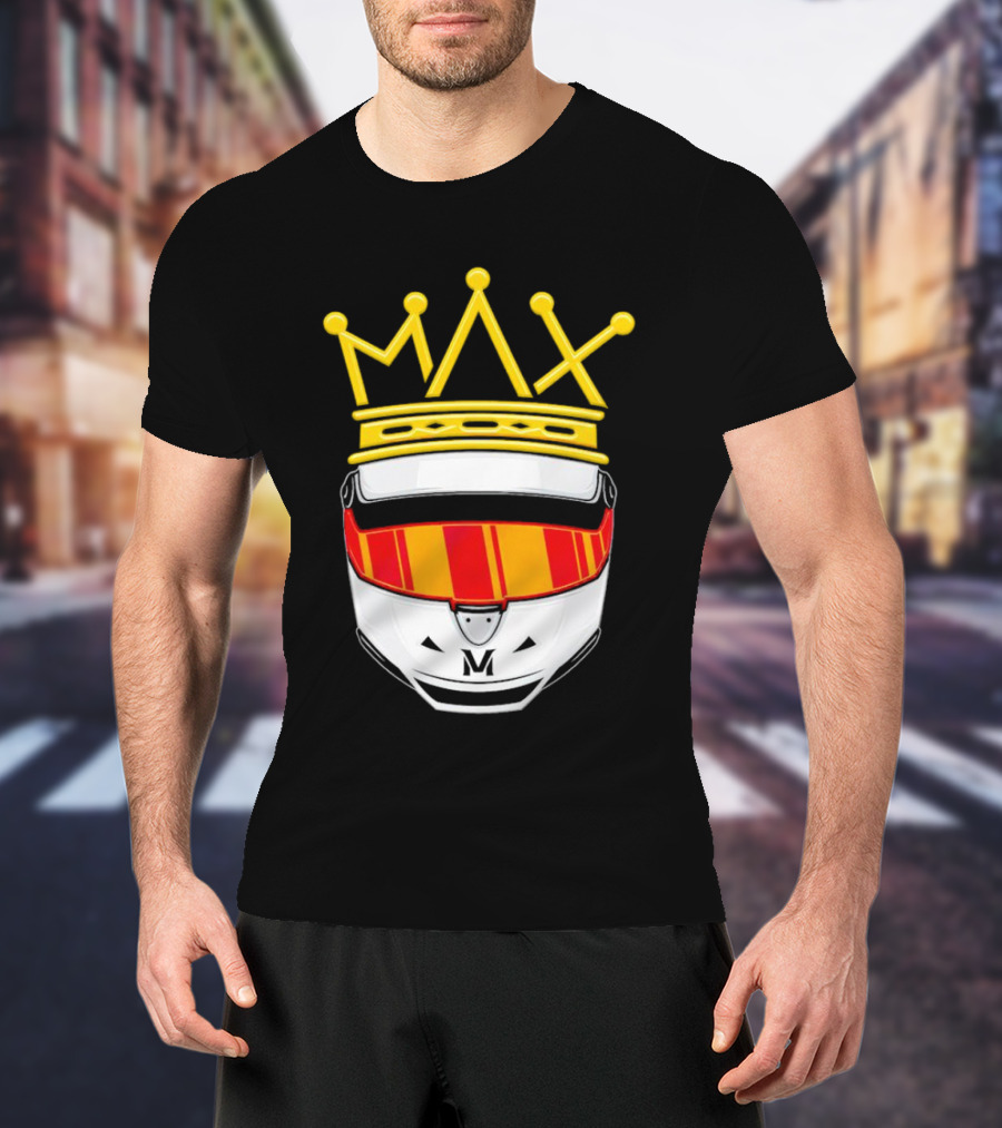 Max Helmet King Racing Congrats Iconic Crown Victory T-Shirt