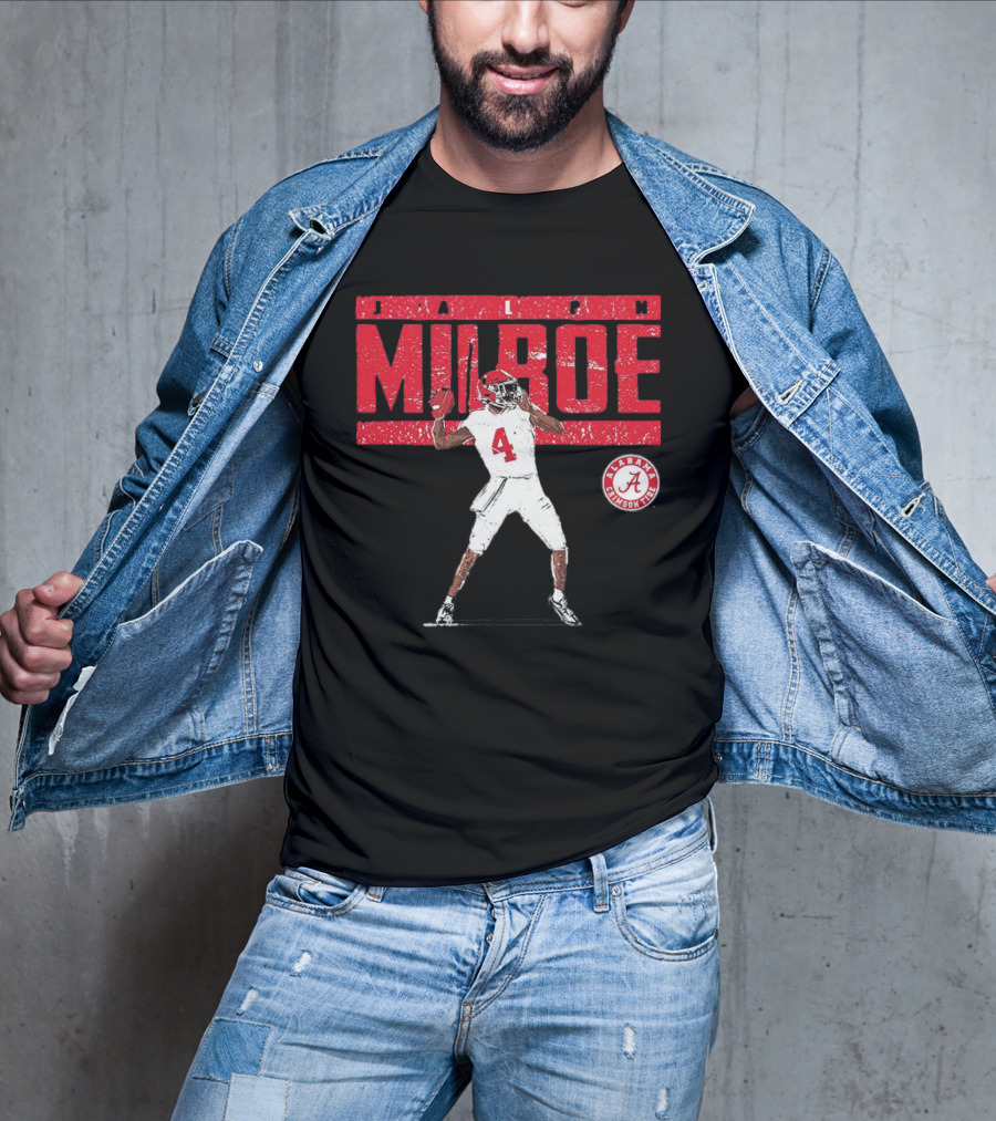 Jalen Milroe Alabama Crimson Tide NCAA Football Player Number 4 T-Shirt