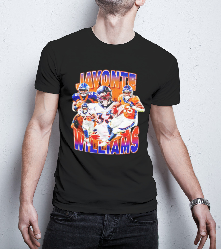 Javonte Williams Denver Broncos Football Vintage NFL Star 33 T-Shirt