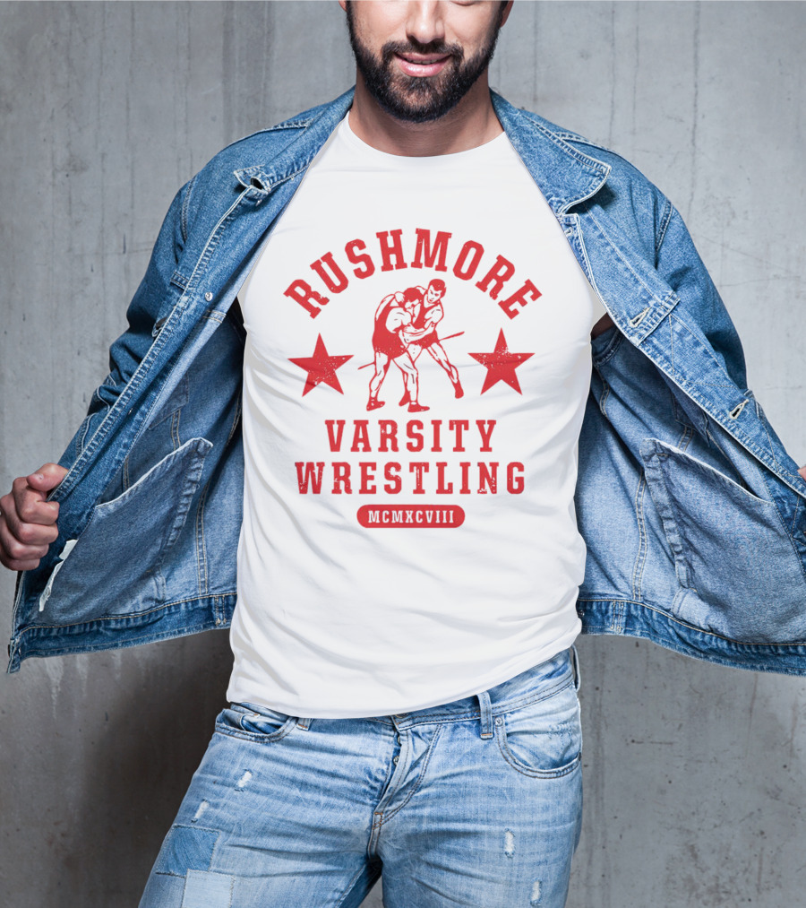 Rushmore Varsity Wrestling MCMXCVIII T-Shirt