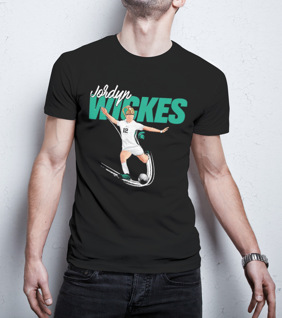 Jordyn Wickes Michigan State NCAA Women’s Soccer Caricature T-Shirt