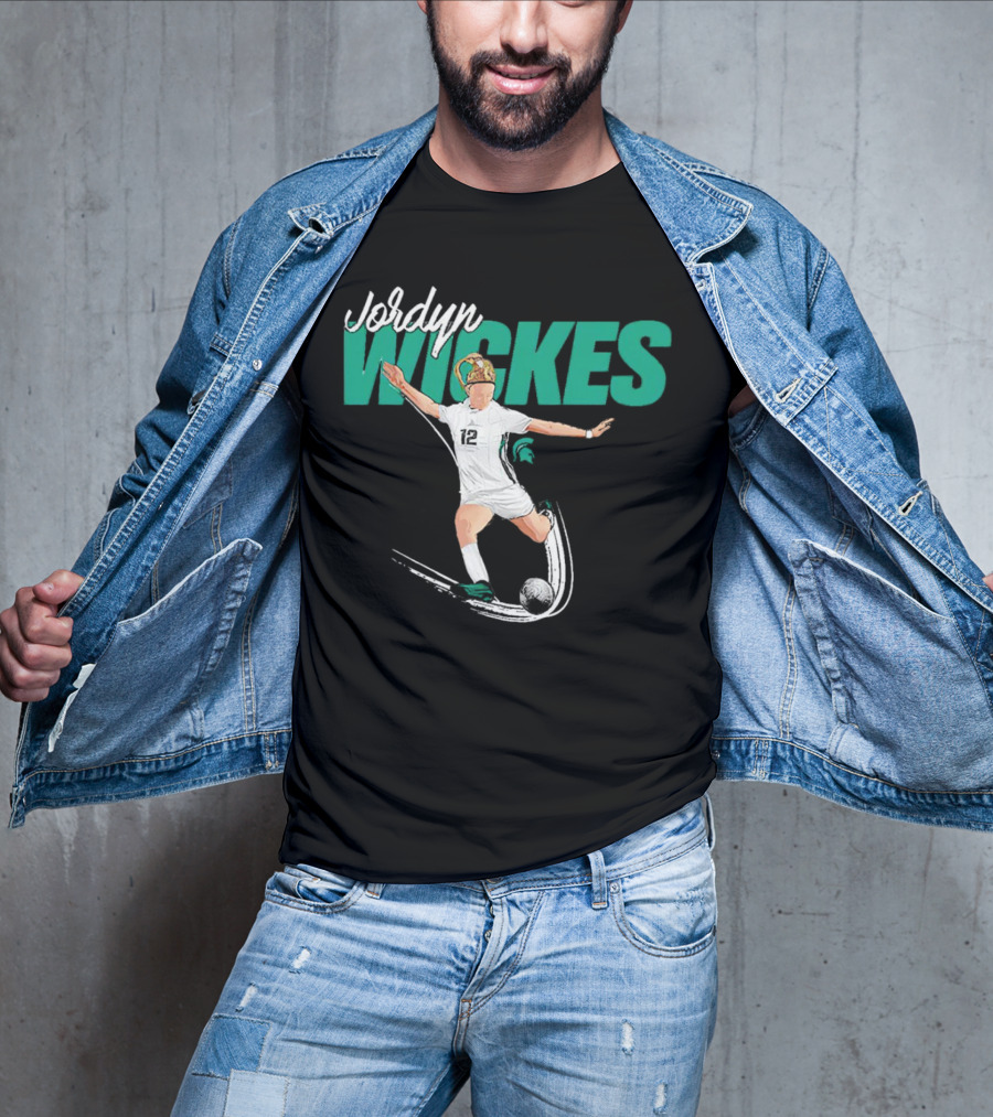 Jordyn Wickes Michigan State NCAA Women’s Soccer Caricature T-Shirt