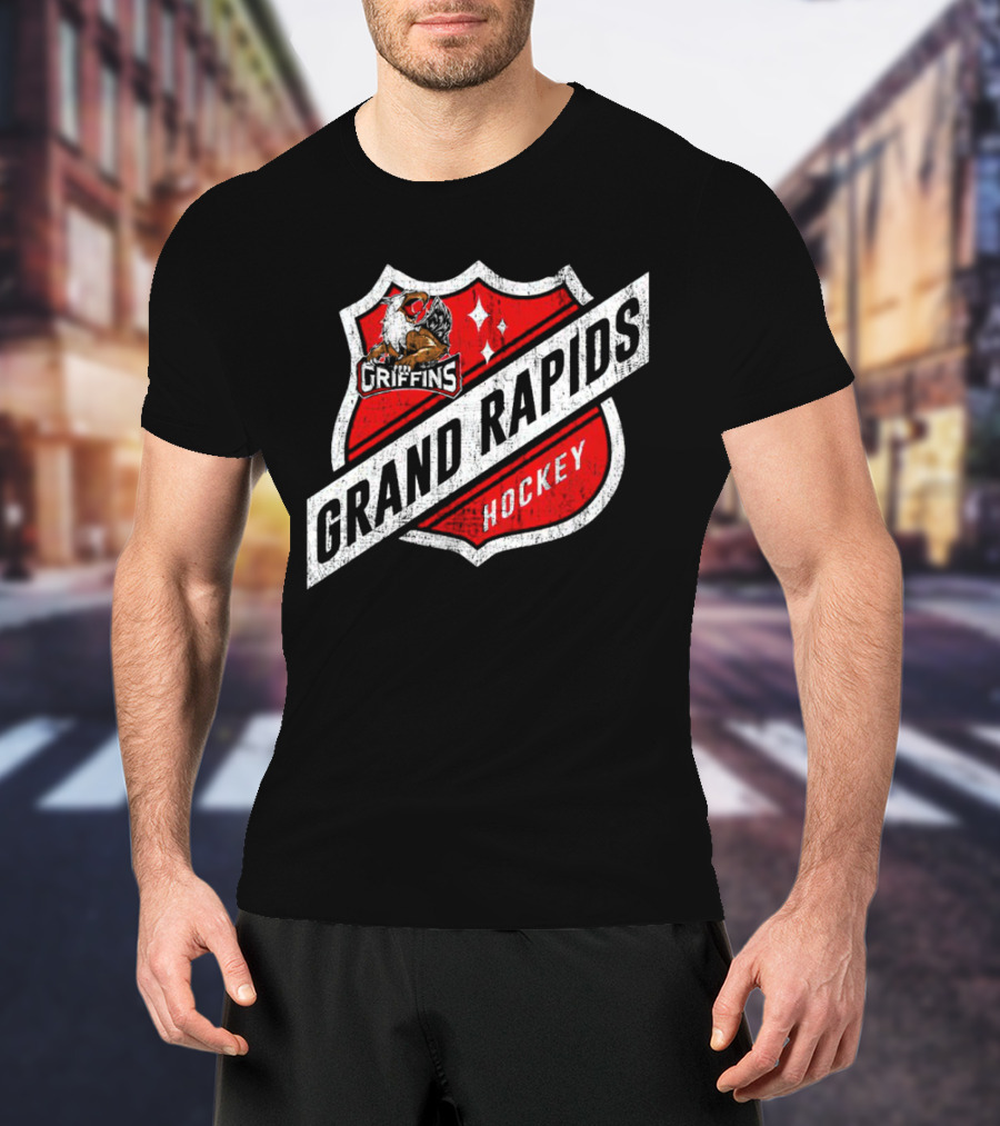 Grand Rapids Griffins Hockey Shield T-Shirt