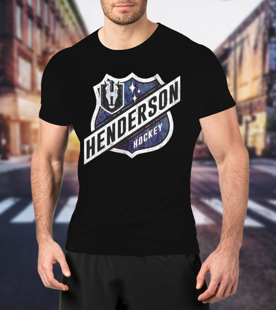 Henderson Hockey Knights Shield Badge T-Shirt