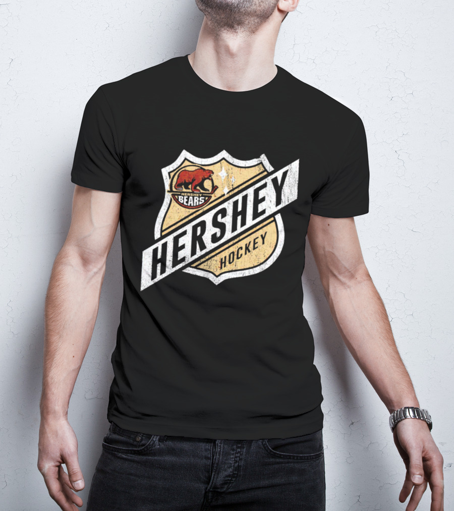 Hershey Bears Vintage Shield Emblem Hockey T-Shirt