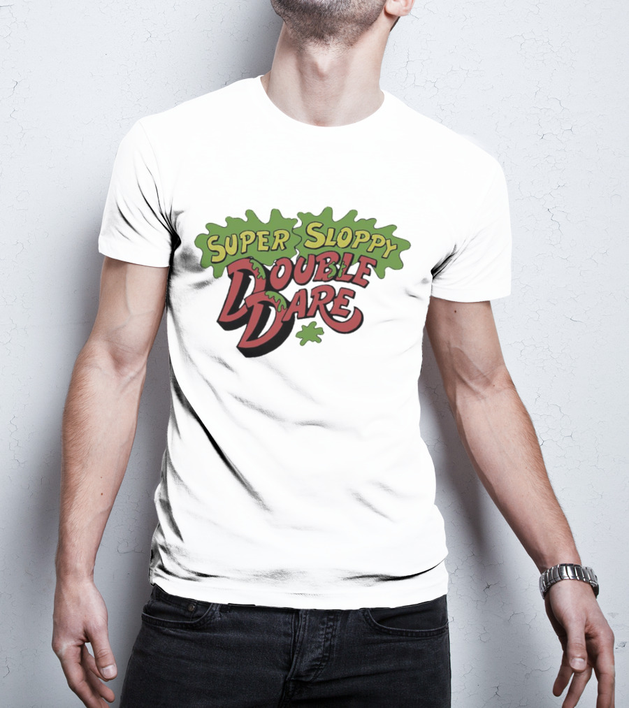 Super Sloppy Double Dare Nickelodeon Classic Game Show T-Shirt