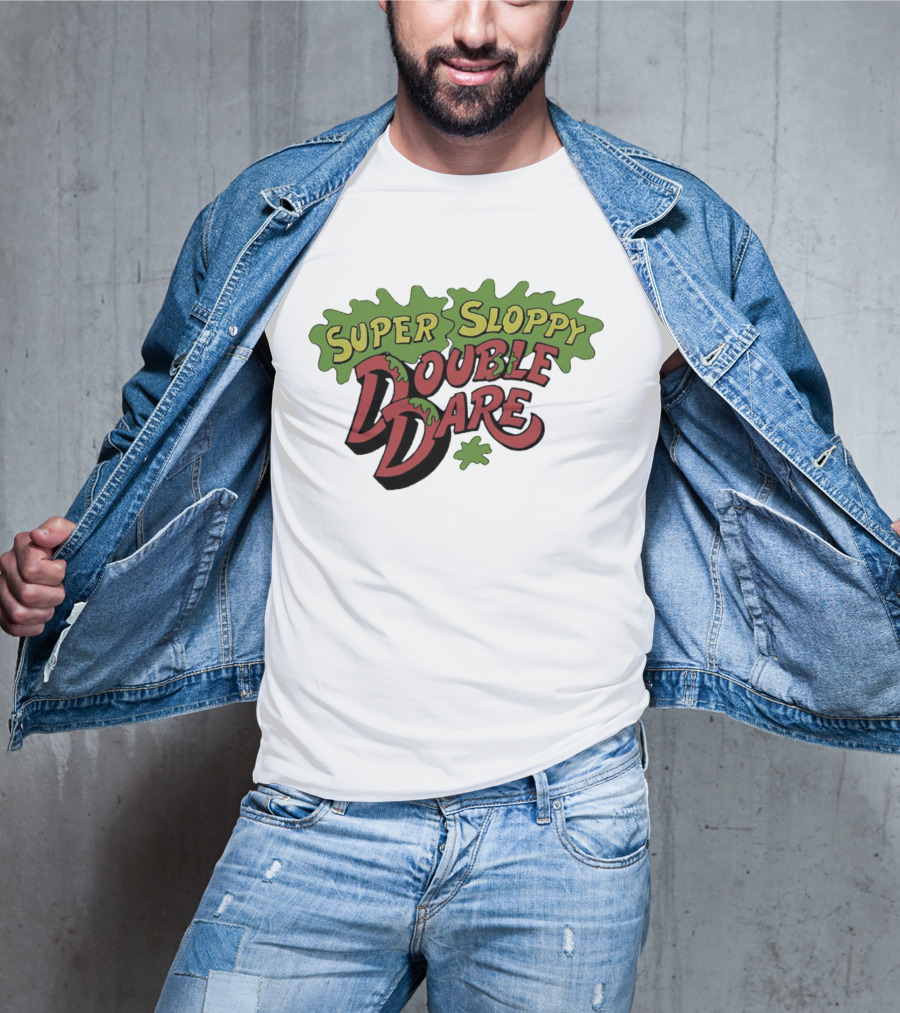 Super Sloppy Double Dare Nickelodeon Classic Game Show T-Shirt