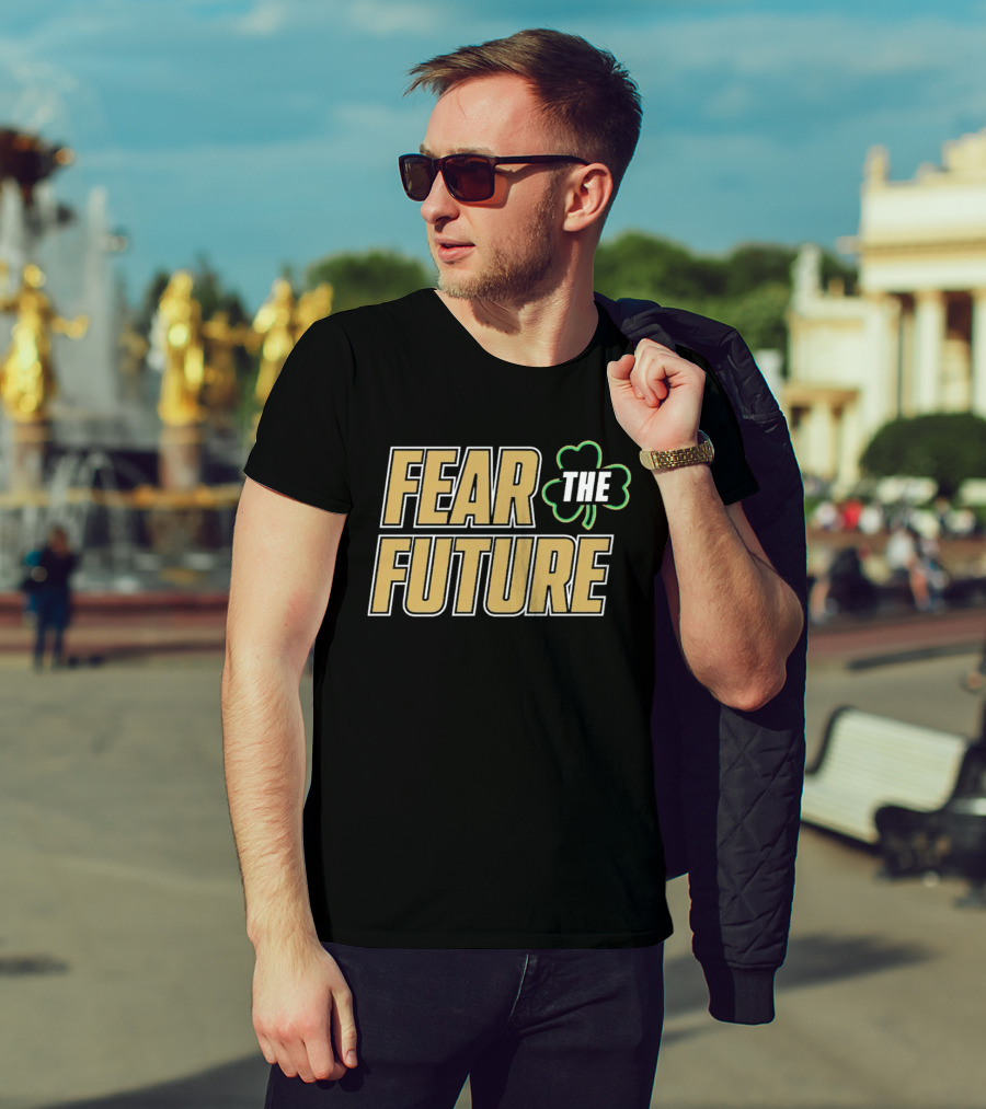 Fear The Future Notre Dame Fighting Irish Shamrock T-Shirt