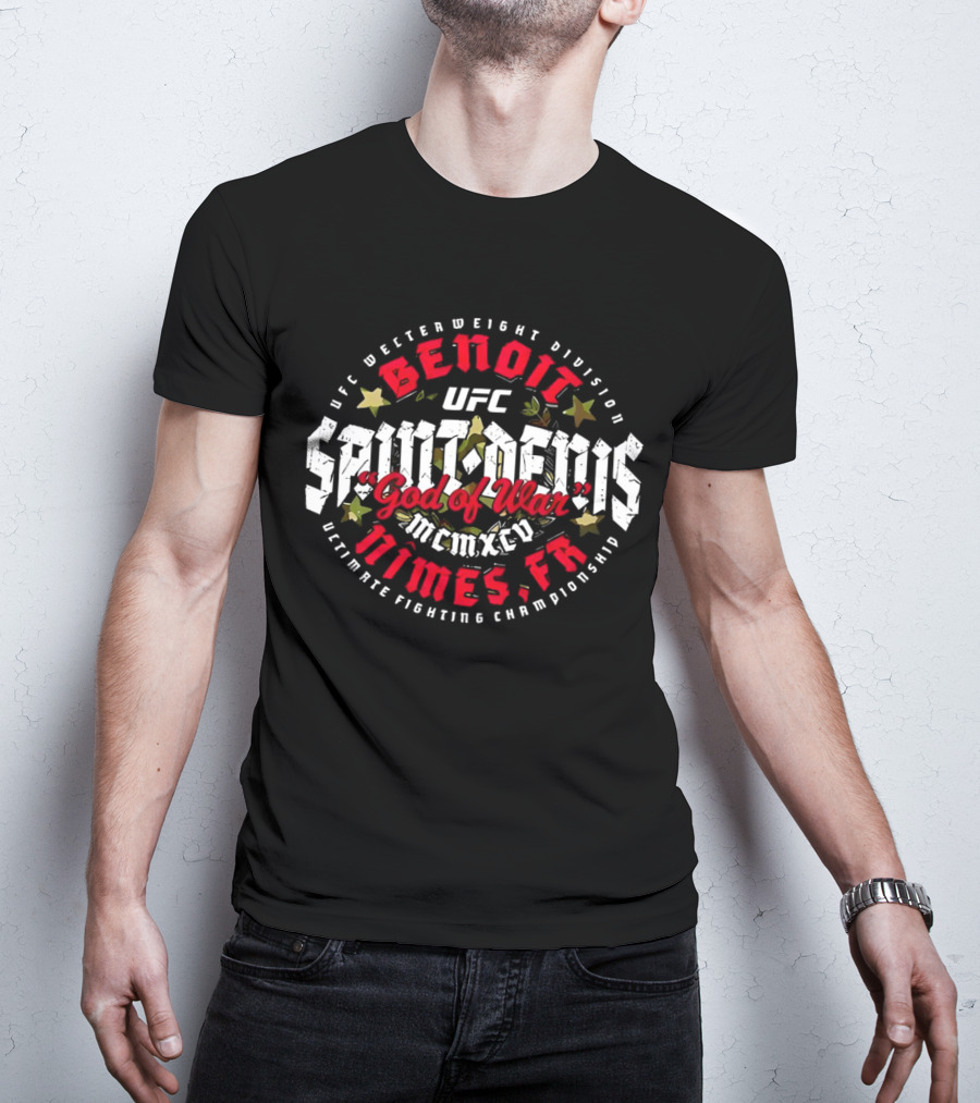 UFC Benoit Saint Denis God Of War Welterweight Division Nimes FR Ultimate Fighting Championship MCMXCV T-Shirt