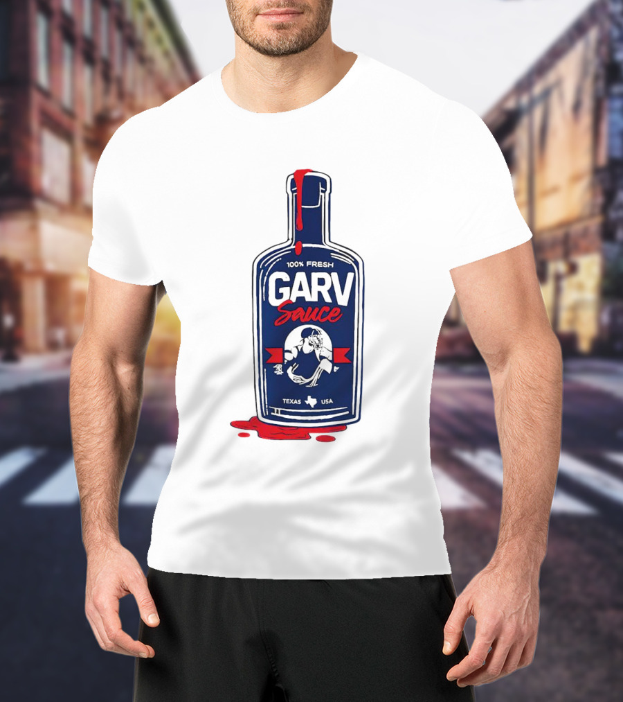 Mitch Garver Garv Sauce 100% Fresh Texas T-Shirt