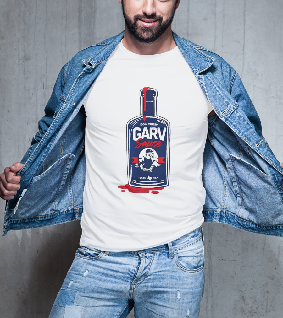 Mitch Garver Garv Sauce 100% Fresh Texas T-Shirt