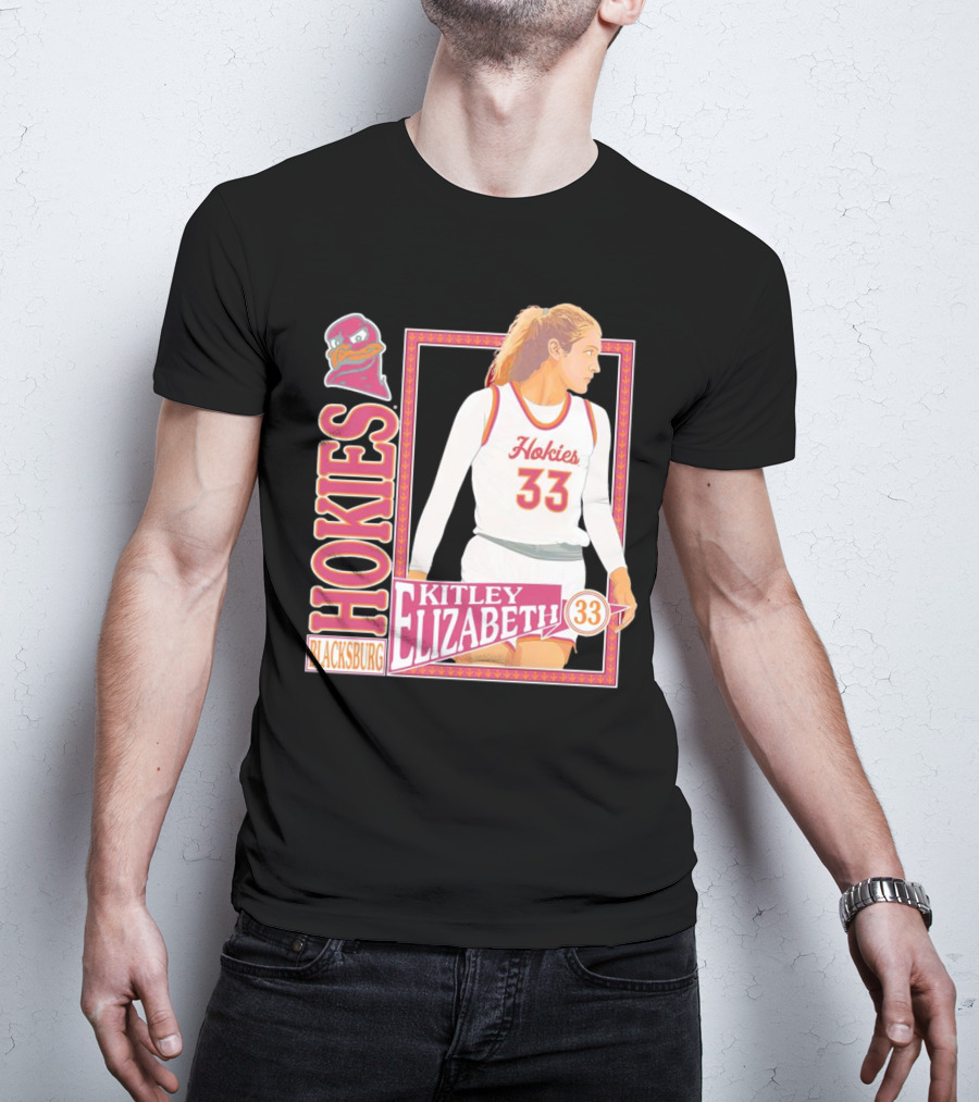 Elizabeth Kitley 33 Virginia Tech Hokies Basketball Blacksburg T-Shirt