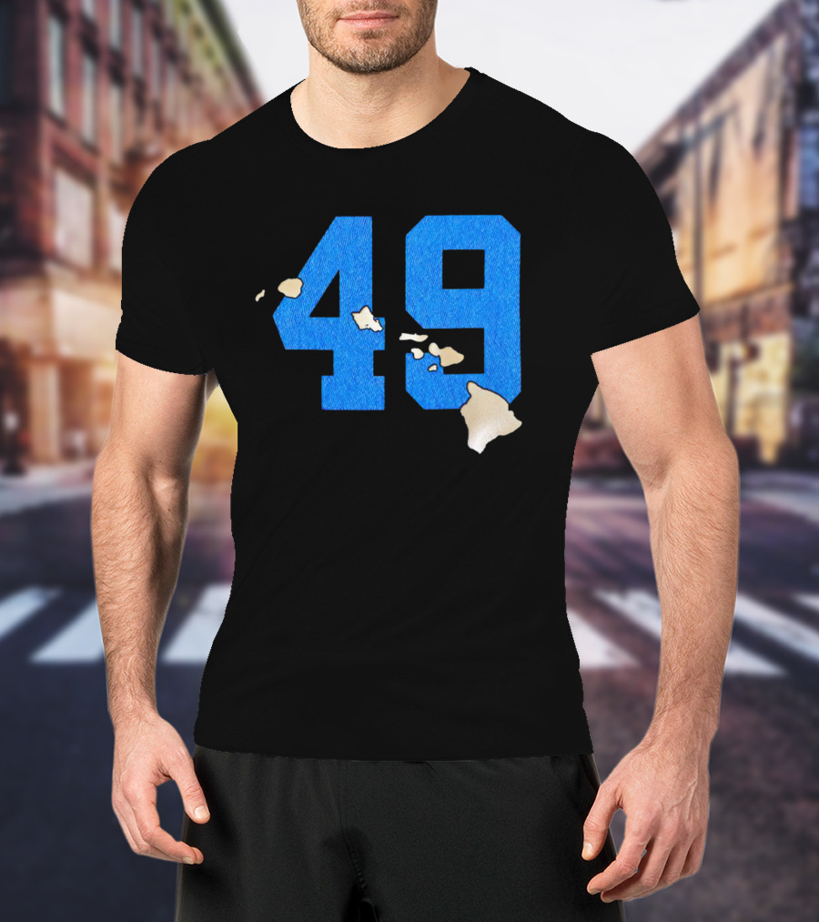 Frankie Luvu 49 Carolina Panthers Hawaii Islands T-Shirt