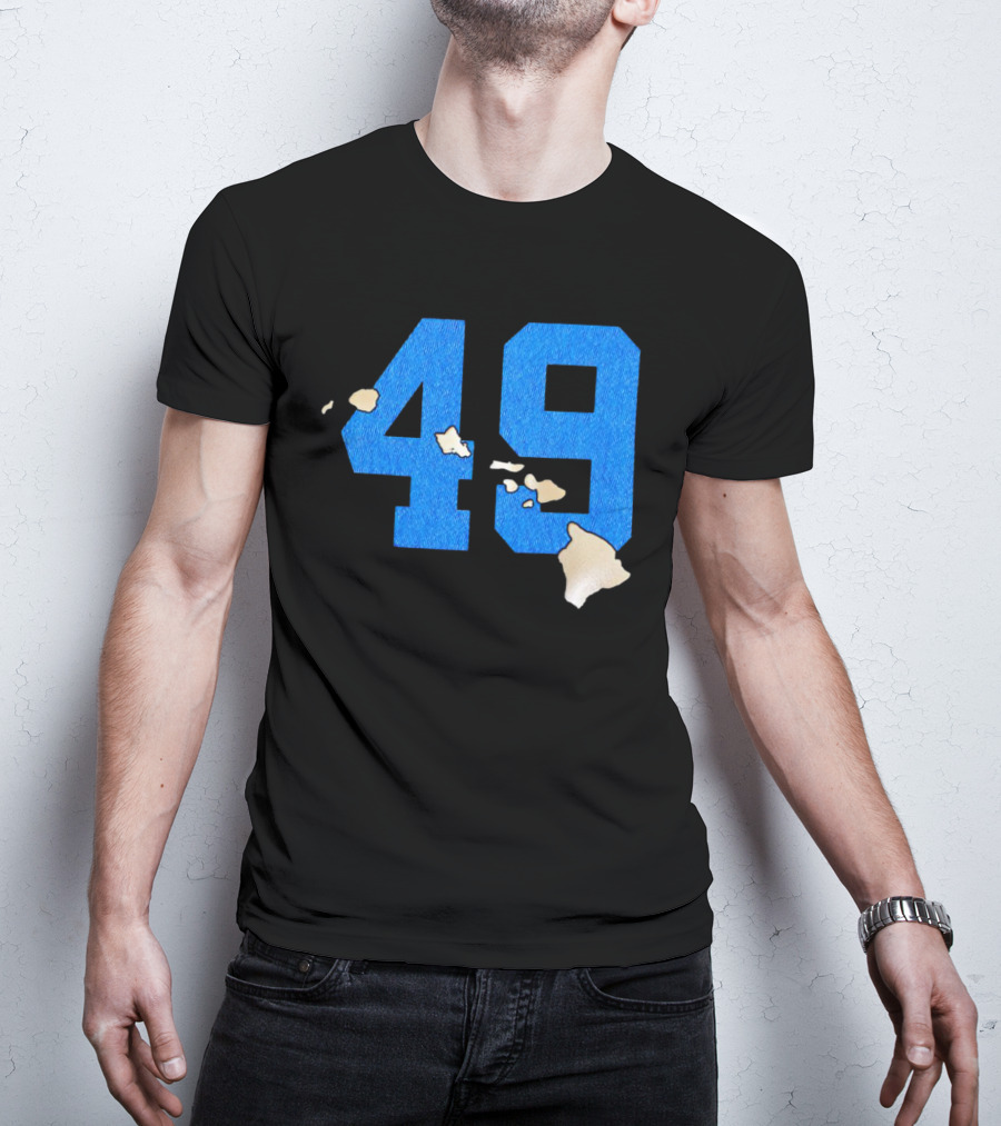 Frankie Luvu 49 Carolina Panthers Hawaii Islands T-Shirt