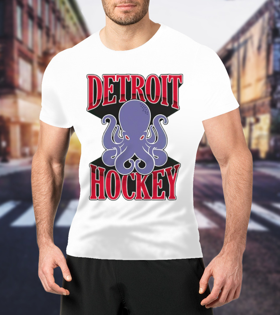 Detroit Hockey Octopus Sports T-Shirt