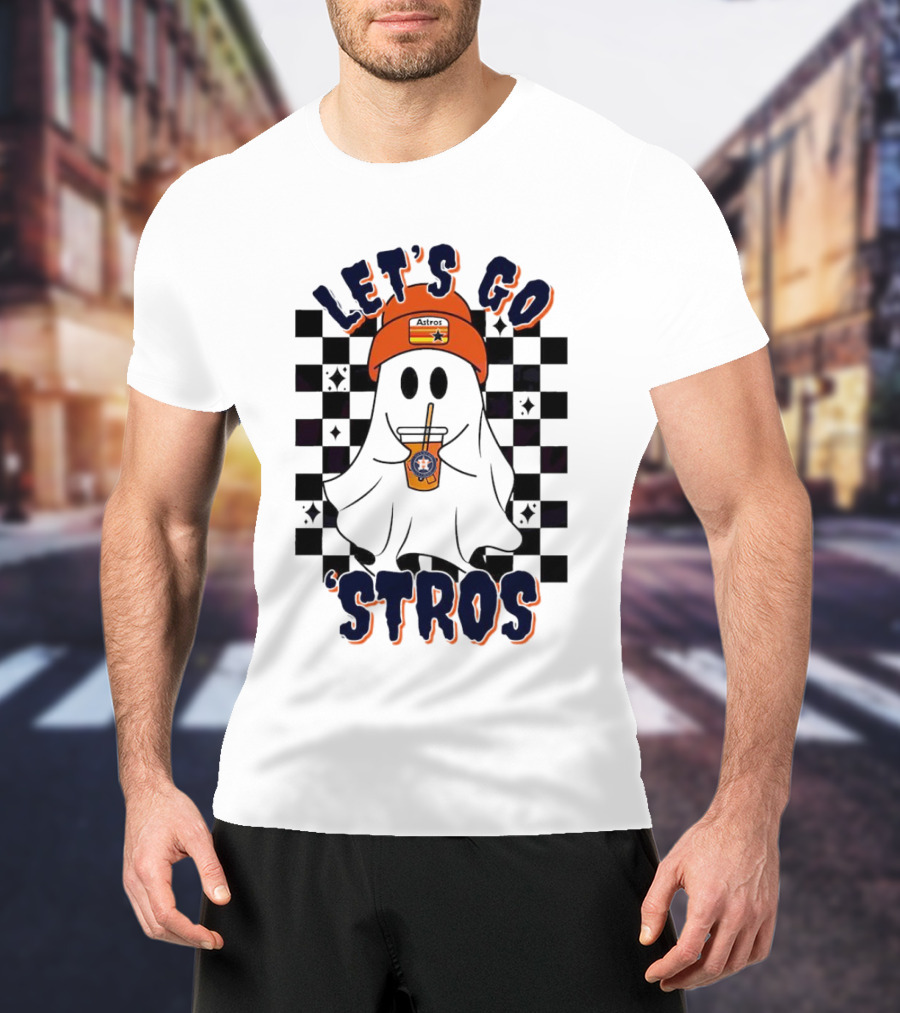 Let's Go 'Stros Houston Astros Ghost T-Shirt