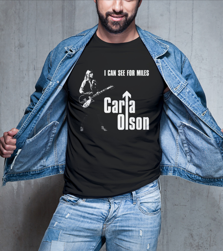 I Can See For Miles Carla Olson Guitar T-Shirt