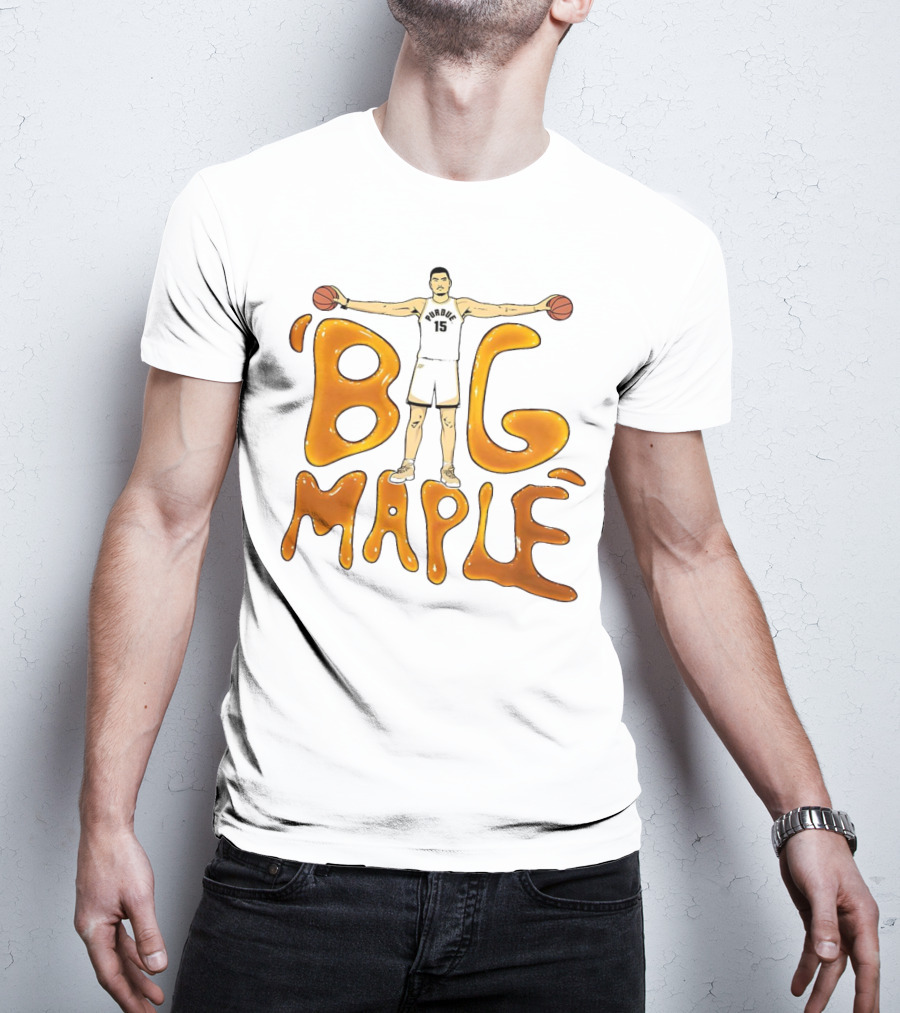 Purdue Boilermakers Zach Edey Big Maple Basketball Player T-Shirt