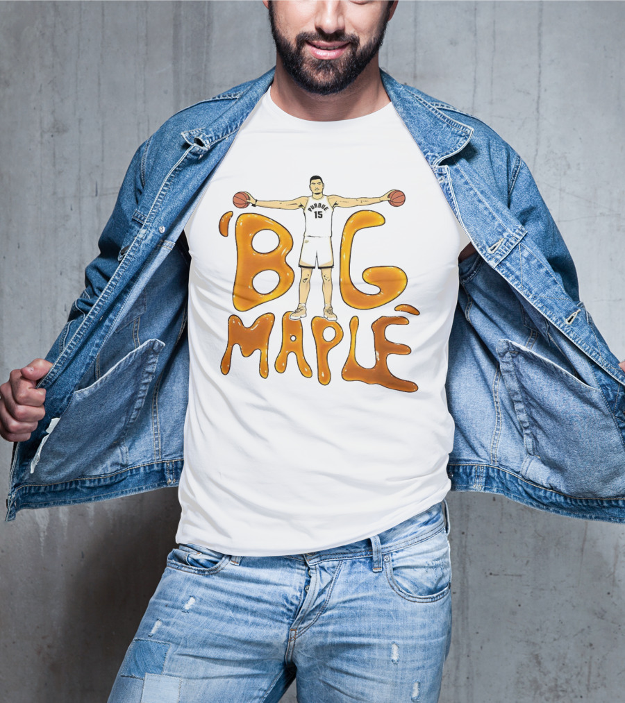 Purdue Boilermakers Zach Edey Big Maple Basketball Player T-Shirt
