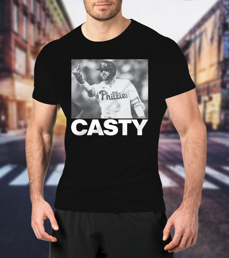Phillygoat Casty Phillies Baseball Player Gesture T-Shirt