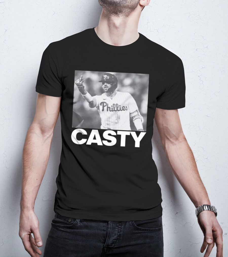 Phillygoat Casty Phillies Baseball Player Gesture T-Shirt