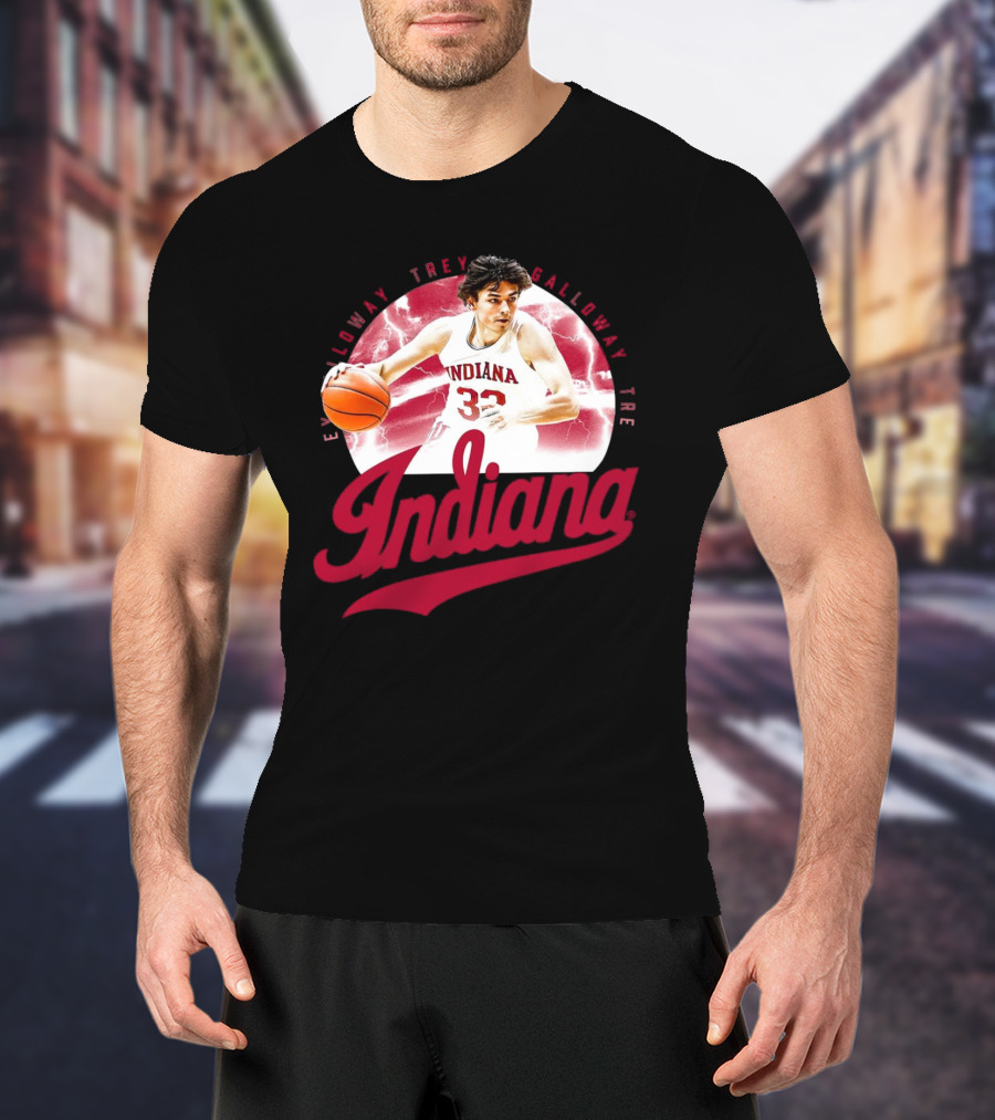 Indiana Hoosiers Trey Galloway Basketball Player Number 32 T-Shirt