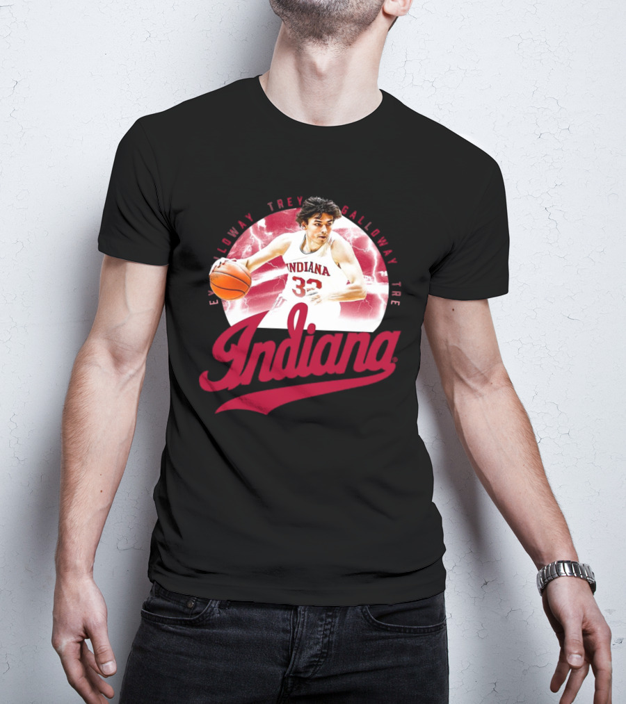 Indiana Hoosiers Trey Galloway Basketball Player Number 32 T-Shirt