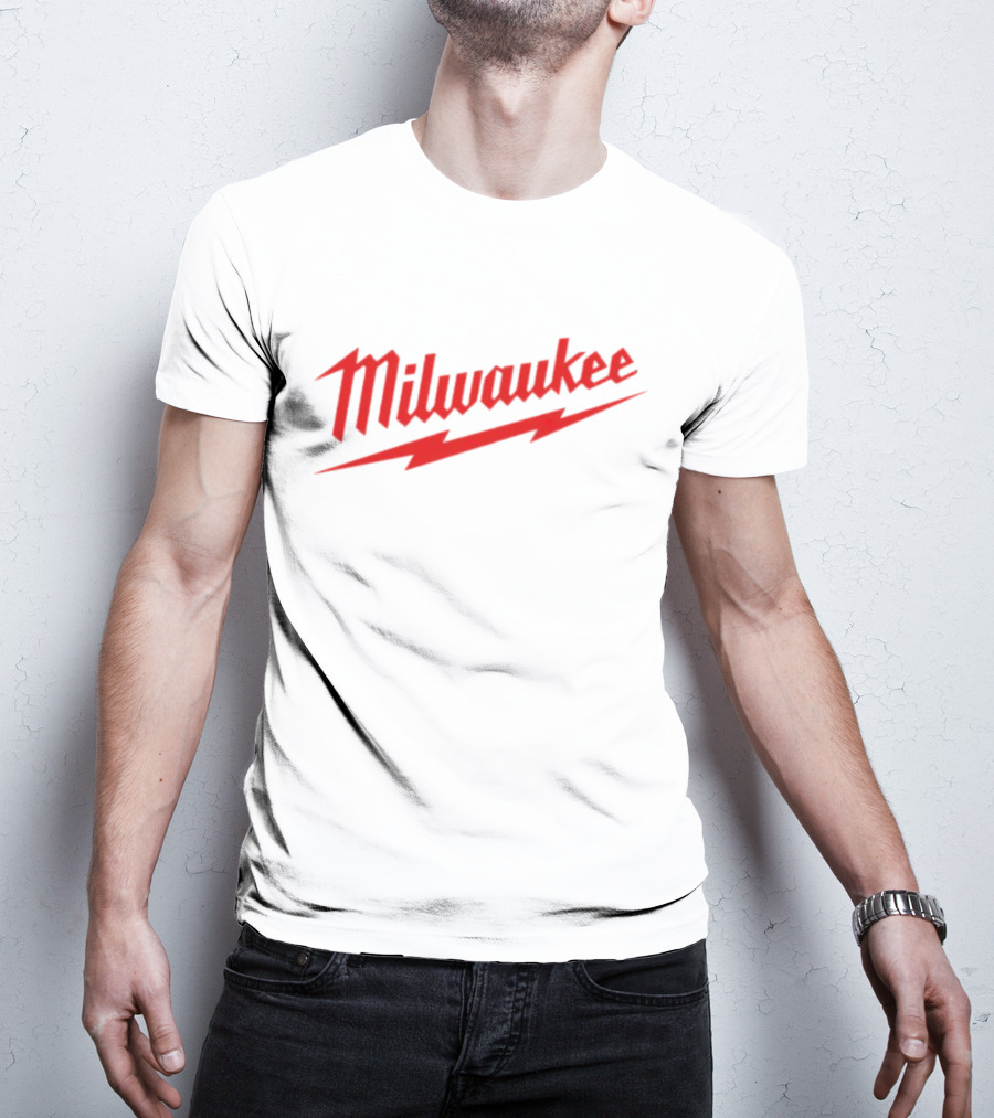 Milwaukee Red Lightning Bolt T-Shirt