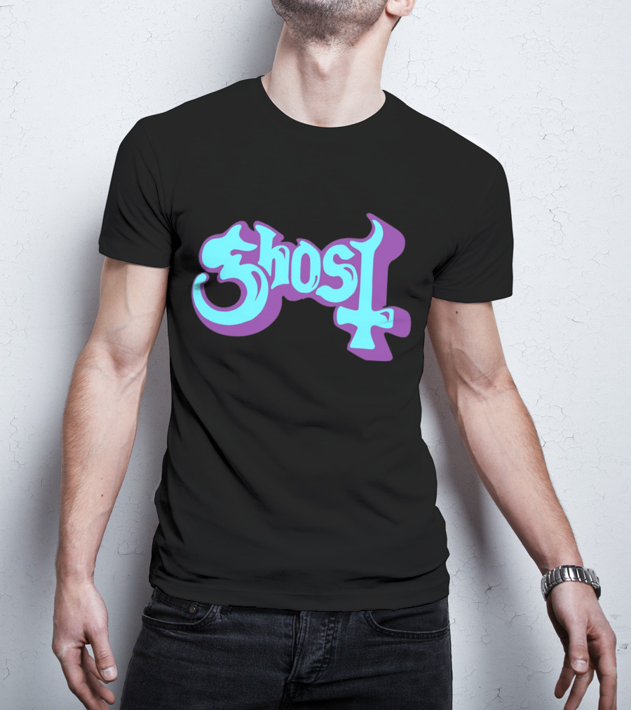 Ghost Purple Teal 70s T-Shirt