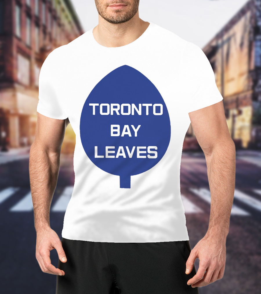 Toronto Bay Leaves Blue Leaf T-Shirt
