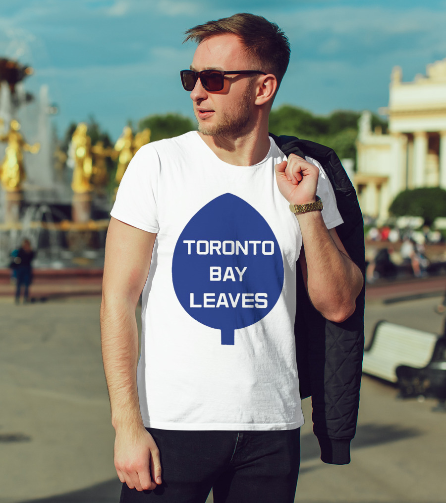 Toronto Bay Leaves Blue Leaf T-Shirt