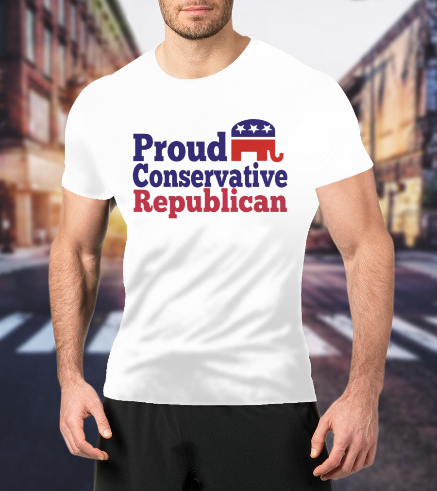 Proud Conservative Republican USA Elephant T-Shirt