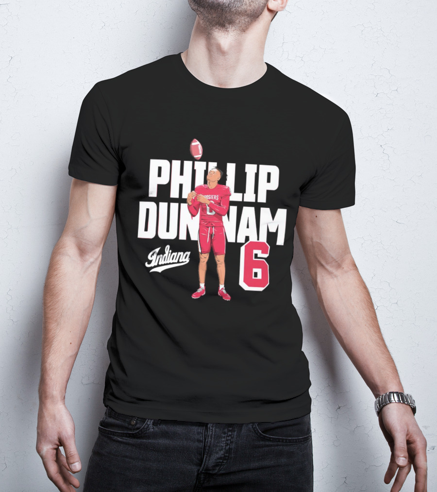 Phillip Dunnam Indiana Hoosiers 6 Football Player T-Shirt