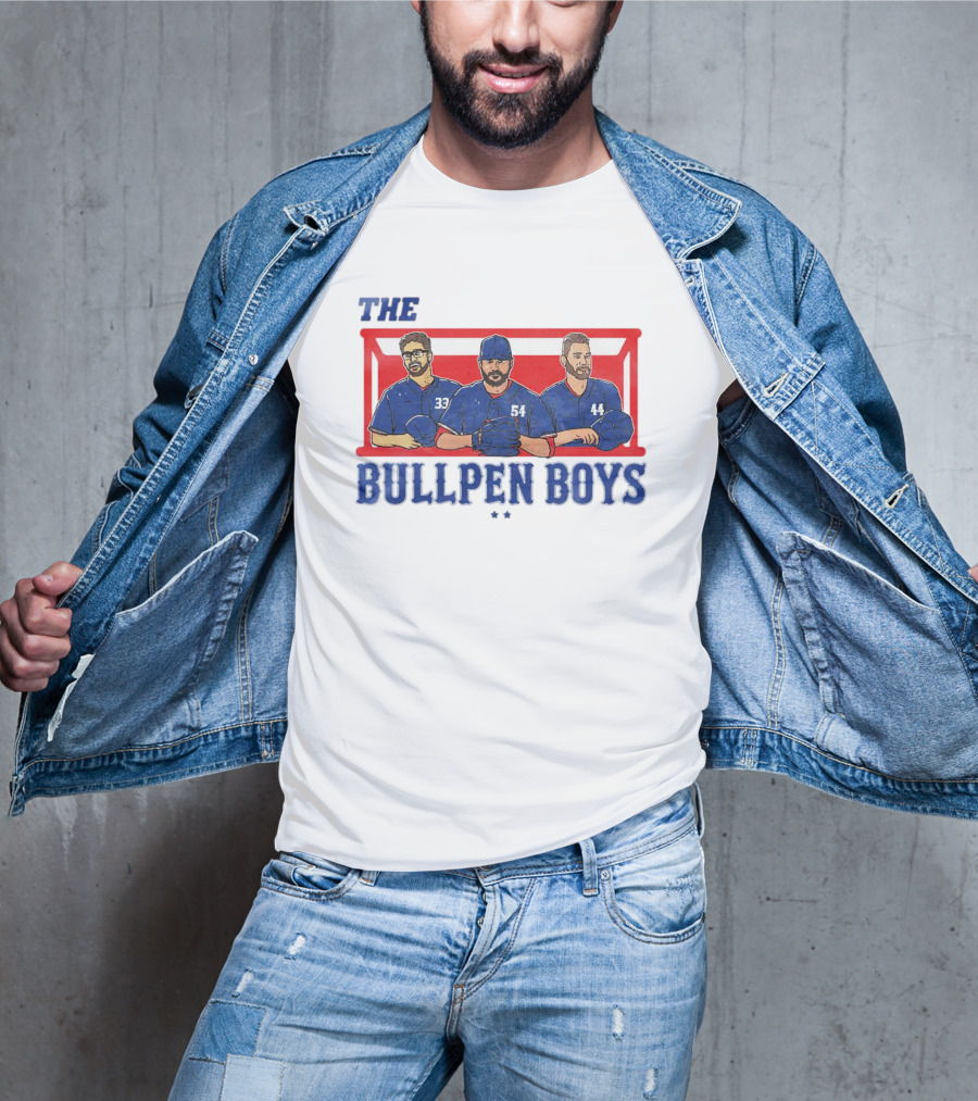 The Bullpen Boys Texas Rangers Pitchers Trio T-Shirt