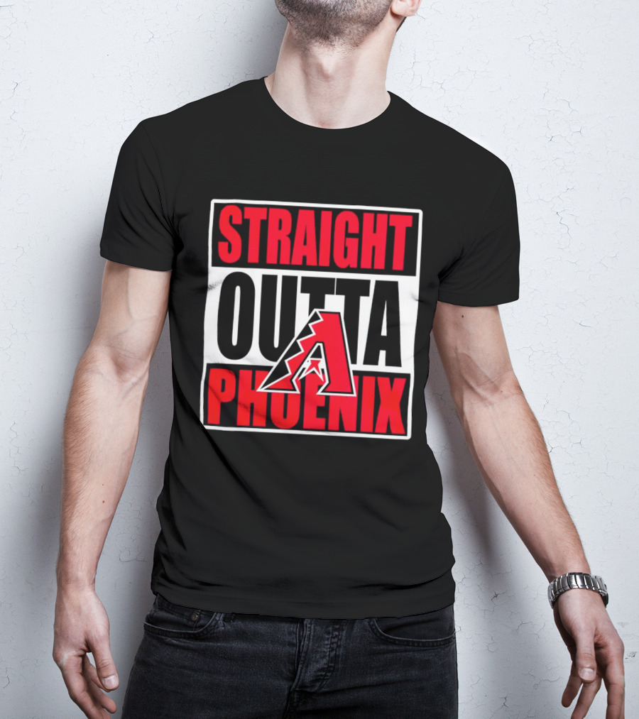 Arizona Diamondbacks Straight Outta Phoenix Letter A T-Shirt