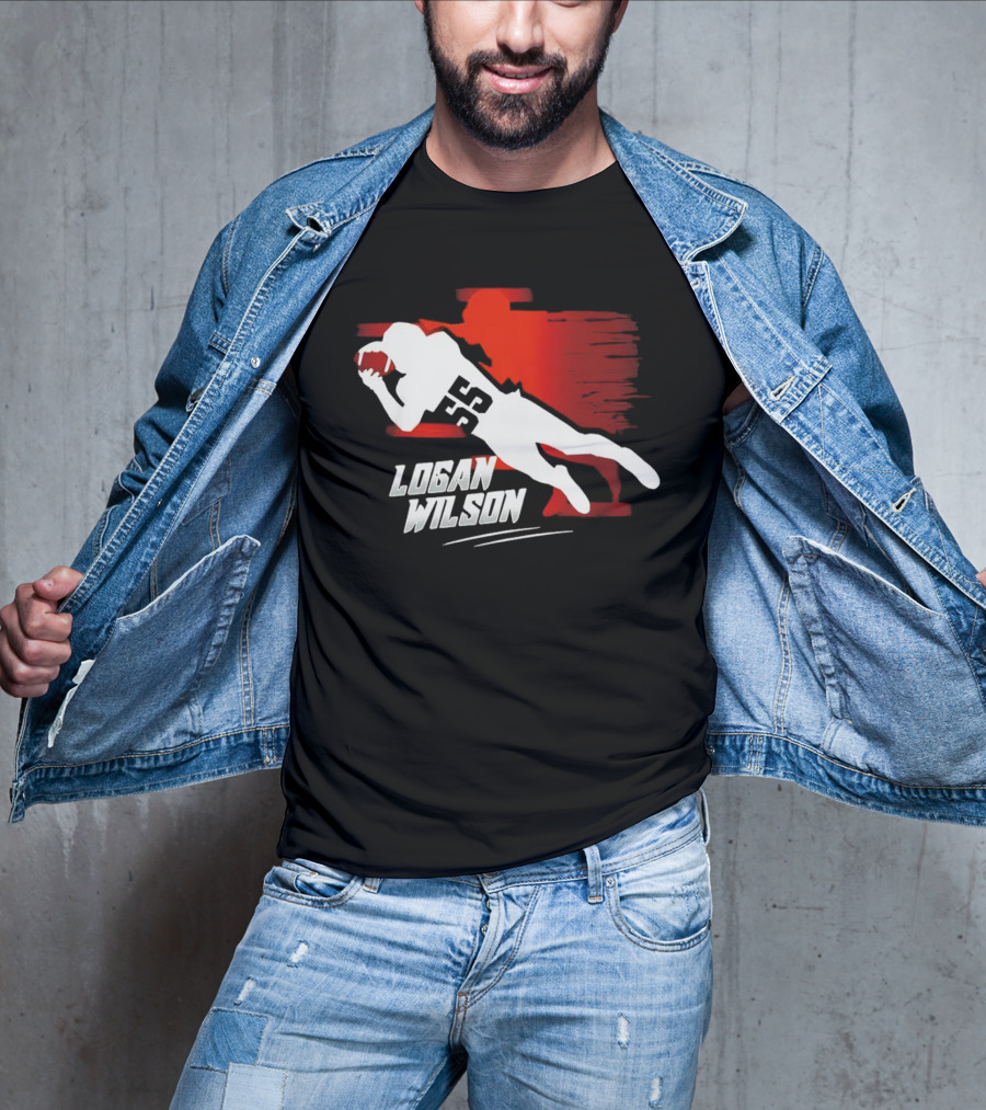 Logan Wilson NFL Diving Catch Cincinnati Bengals 55 T-Shirt