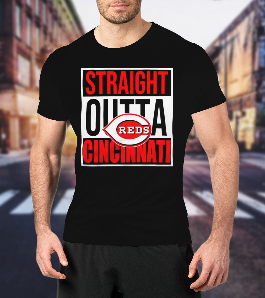 Straight Outta Cincinnati Reds Baseball Team Iconic T-Shirt