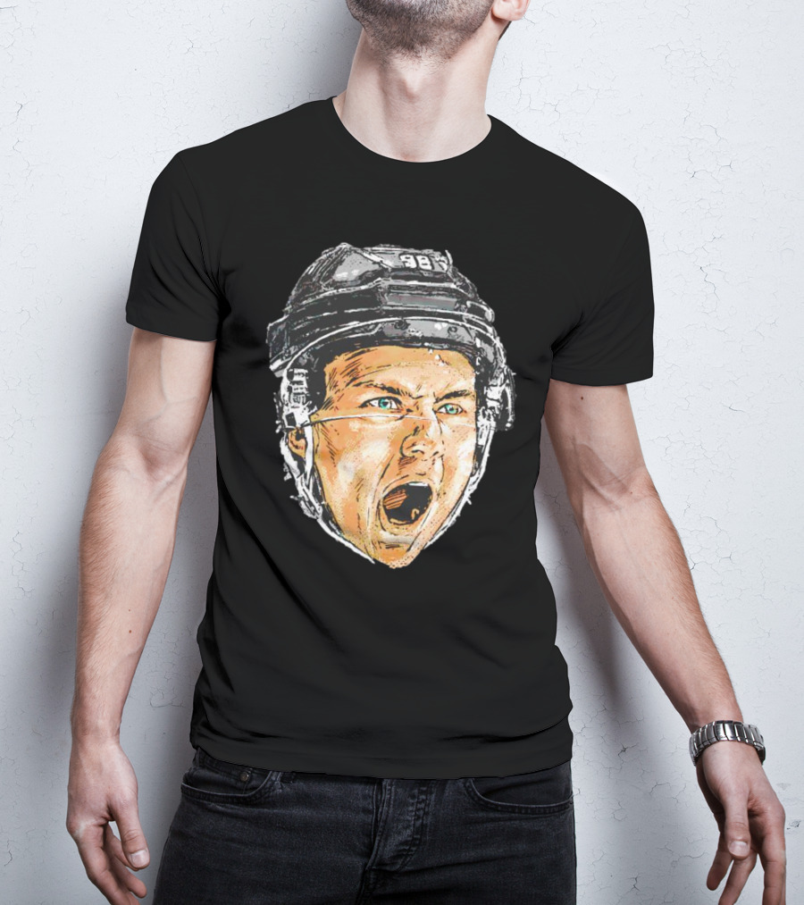 Connor Bedard Chicago Scream Hockey Helmet Sports Icon 98 T-Shirt