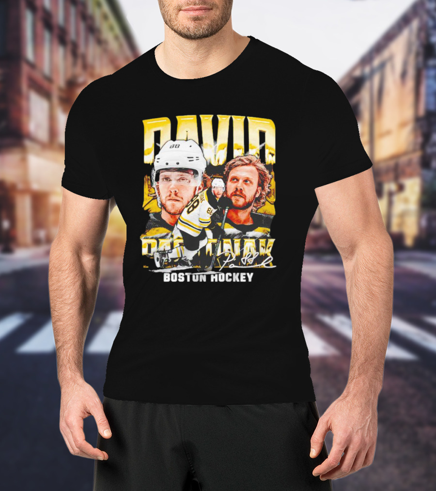 David Pastrnak Boston Hockey Vintage Sports 88 T-Shirt