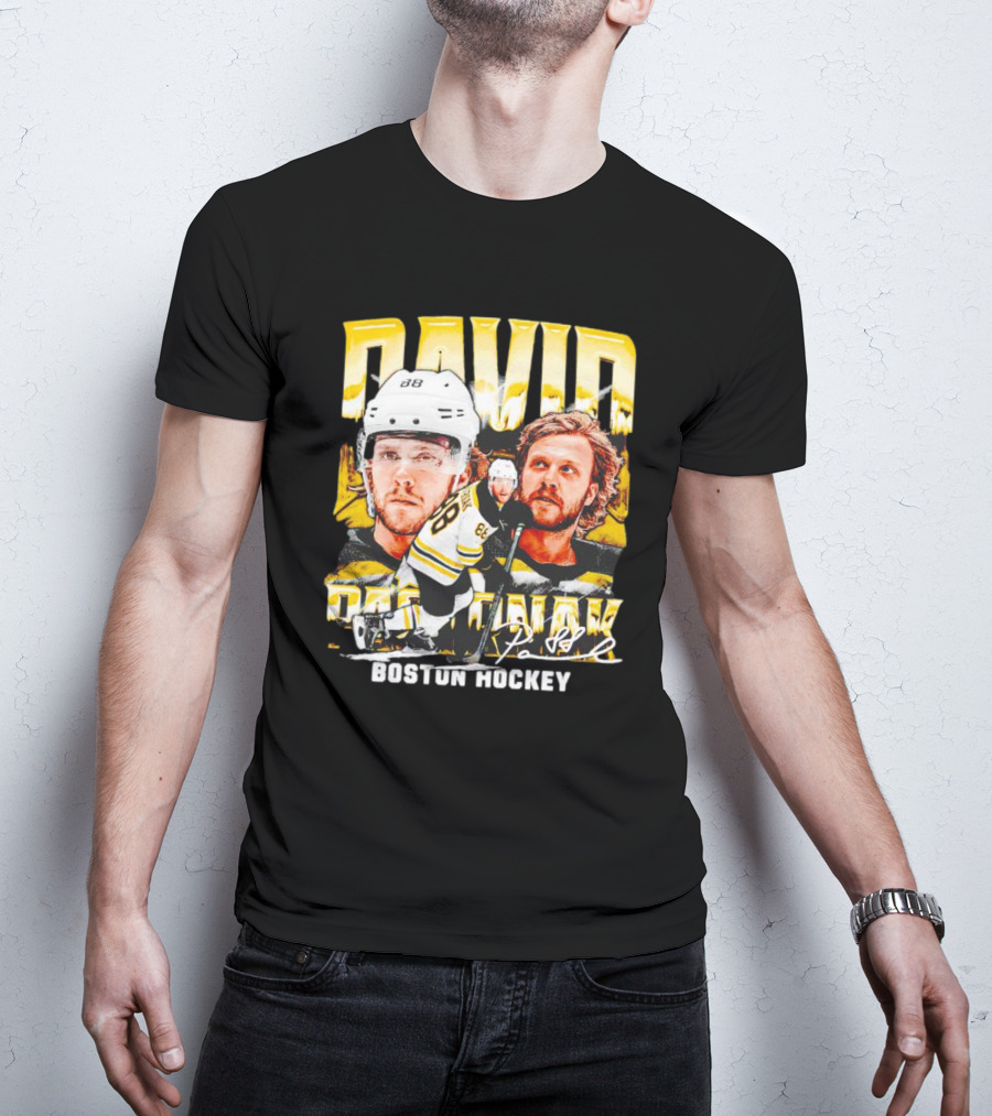 David Pastrnak Boston Hockey Vintage Sports 88 T-Shirt