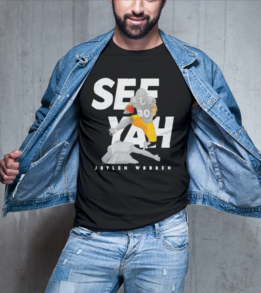 Jaylen Warren Pittsburgh See Yah Hurdle T-Shirt