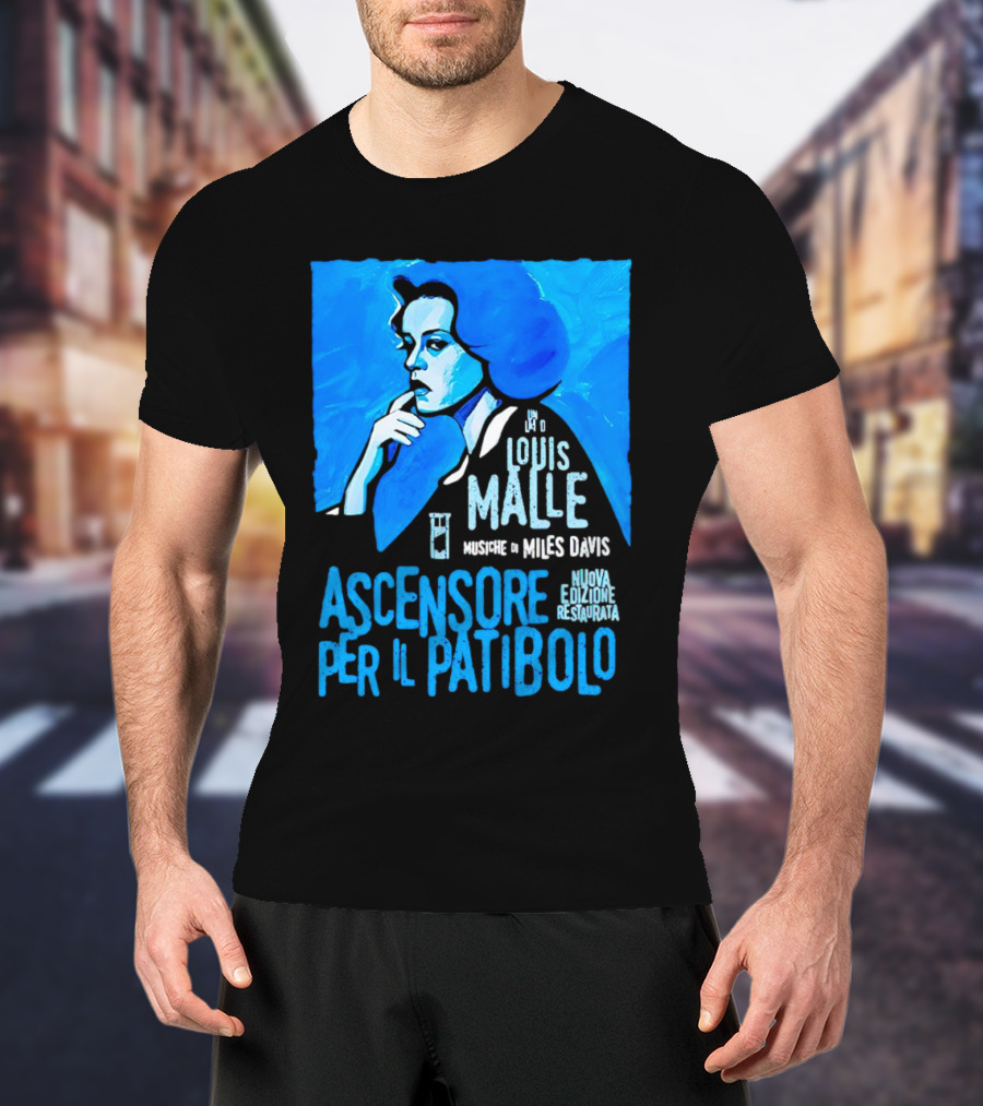 Louis Malle Musiche Di Miles Davis Ascensore Per Il Patibolo Nuova Edizione Restaurata T-Shirt