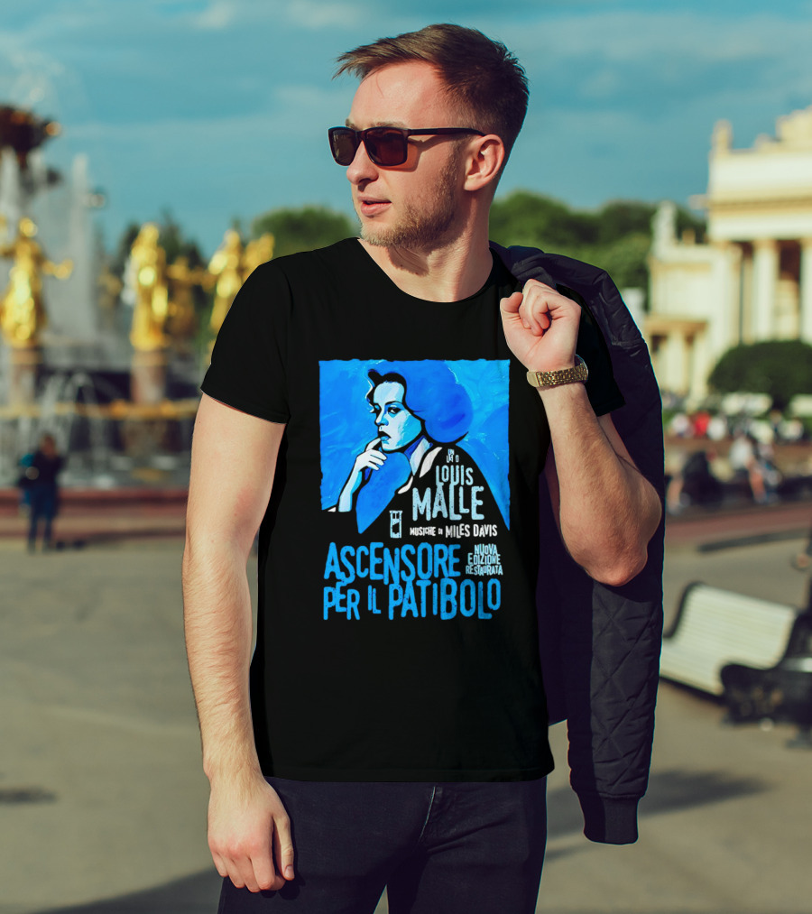 Louis Malle Musiche Di Miles Davis Ascensore Per Il Patibolo Nuova Edizione Restaurata T-Shirt
