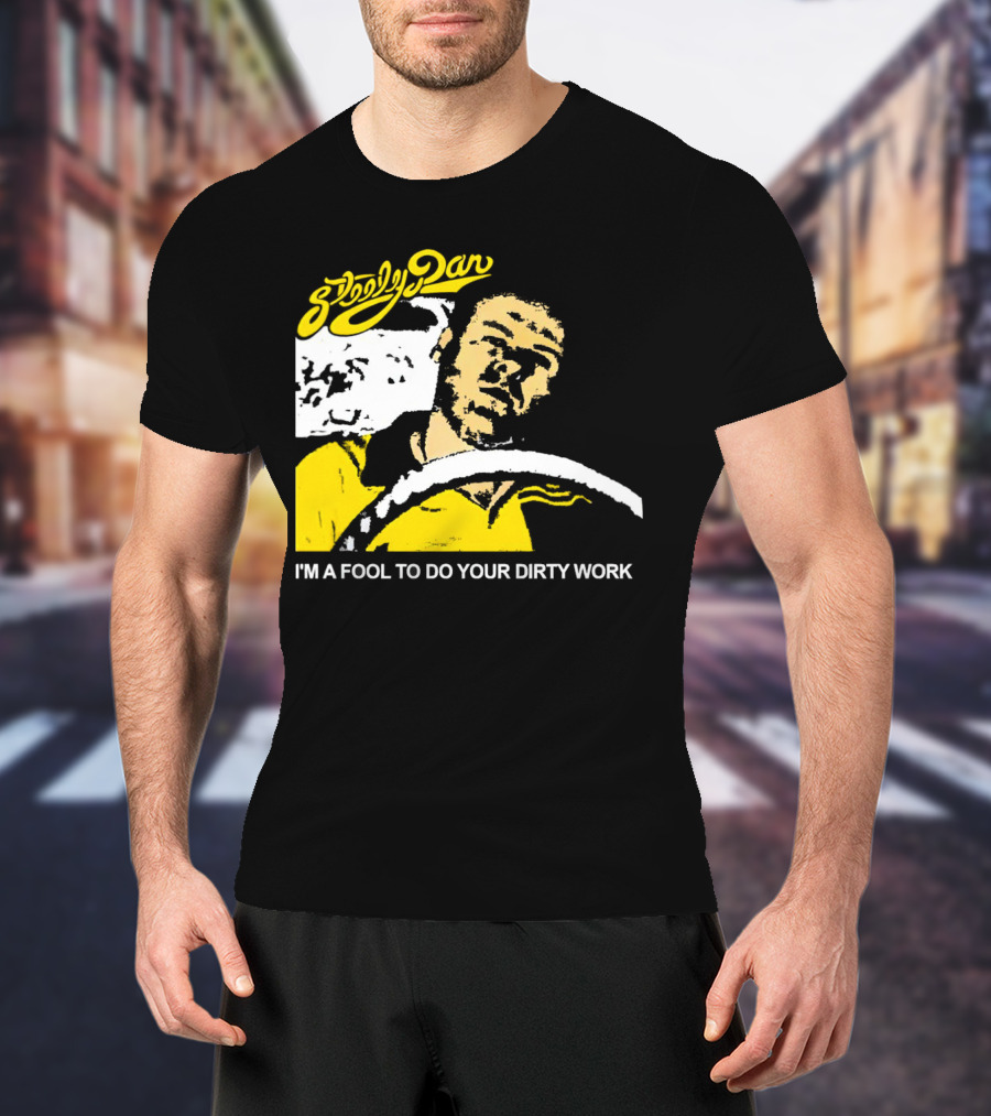 Steely Dan I'm A Fool To Do Your Dirty Work Retro Yellow Driver T-Shirt