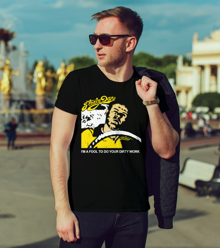 Steely Dan I'm A Fool To Do Your Dirty Work Retro Yellow Driver T-Shirt