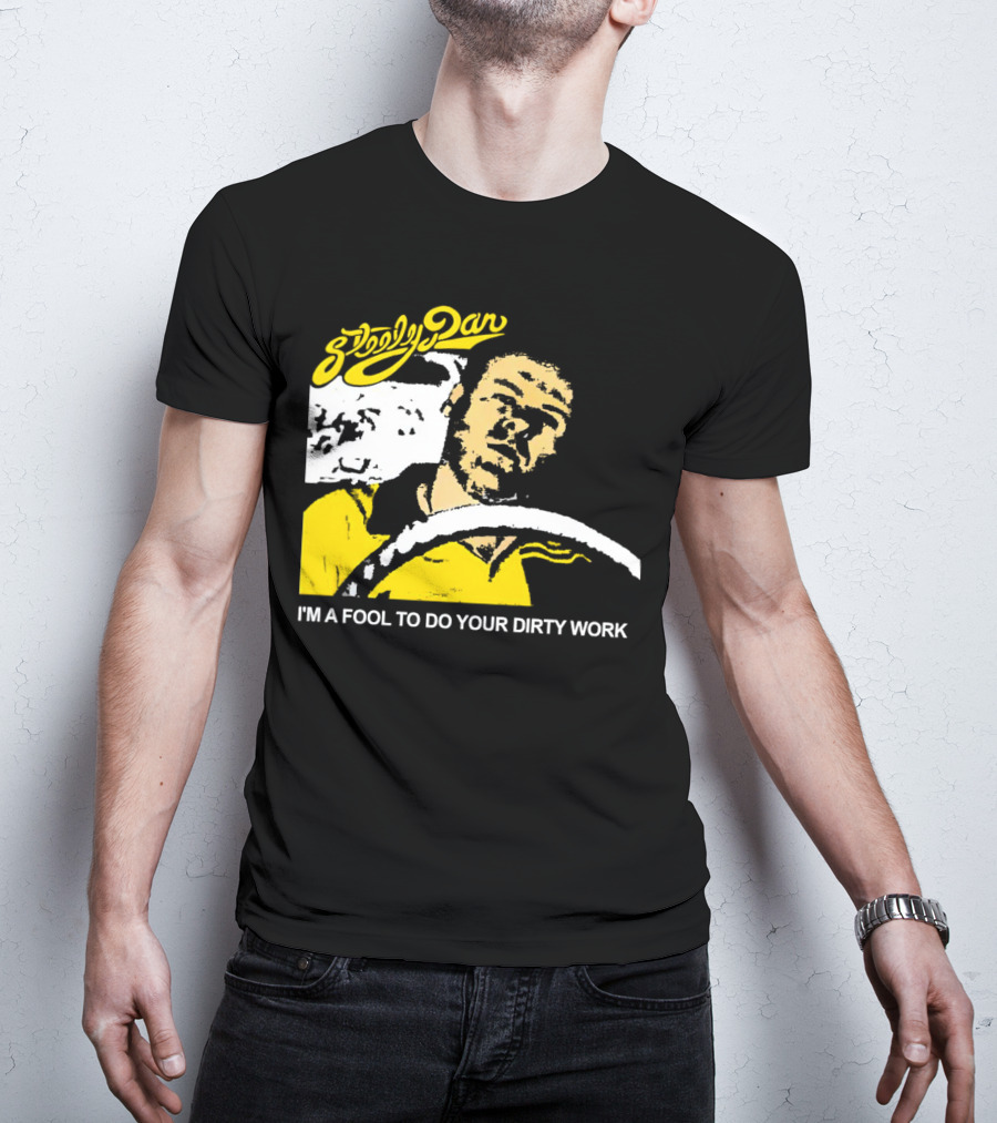 Steely Dan I'm A Fool To Do Your Dirty Work Retro Yellow Driver T-Shirt