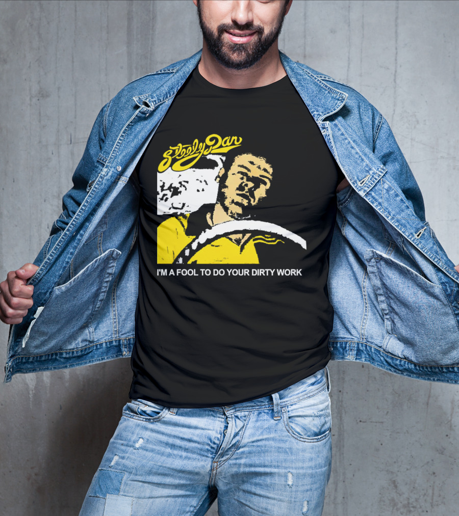Steely Dan I'm A Fool To Do Your Dirty Work Retro Yellow Driver T-Shirt