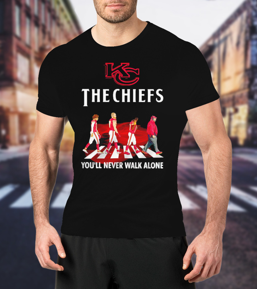 KC Chiefs Abbey Road You'll Never Walk Alone T-Shirt