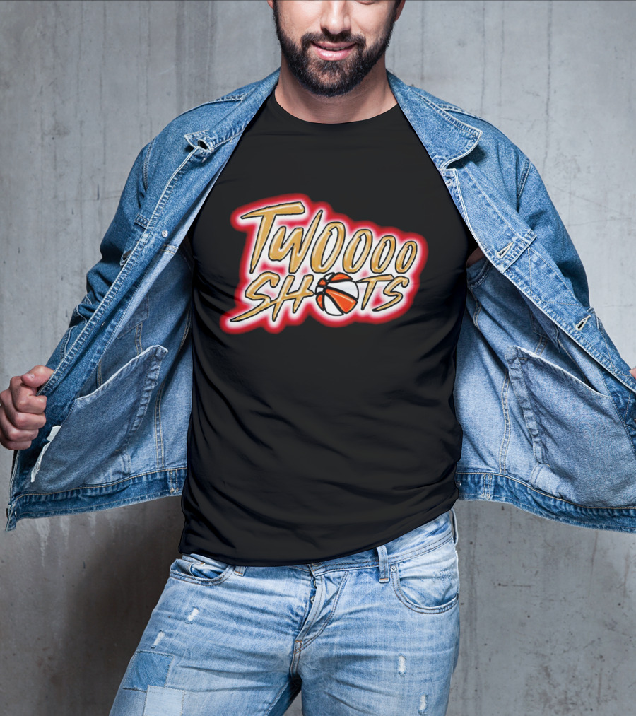 TWOOOO SHOTS Basketball T-Shirt