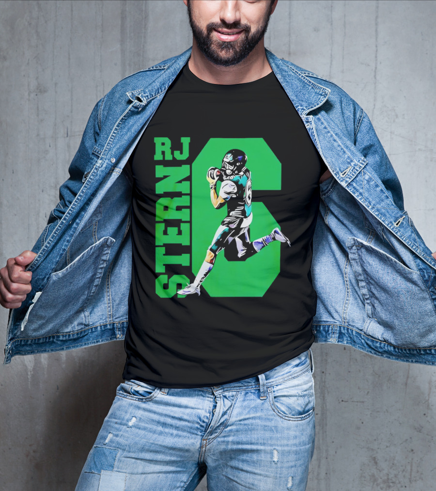 RJ Stern Football Gameday Action Player Number 6 T-Shirt